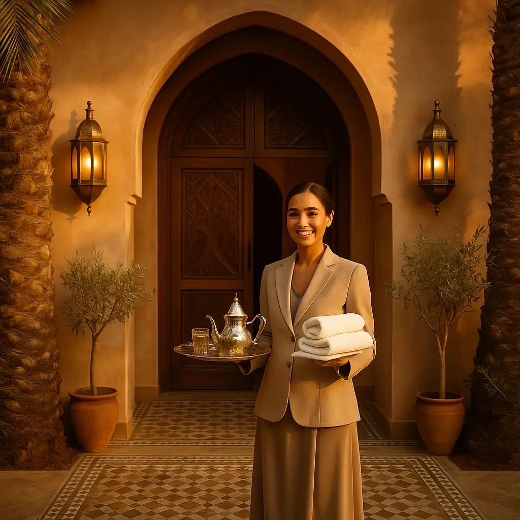 Conciergerie Marrakech : accueil VIP et check-in personnalisé Palm Nest